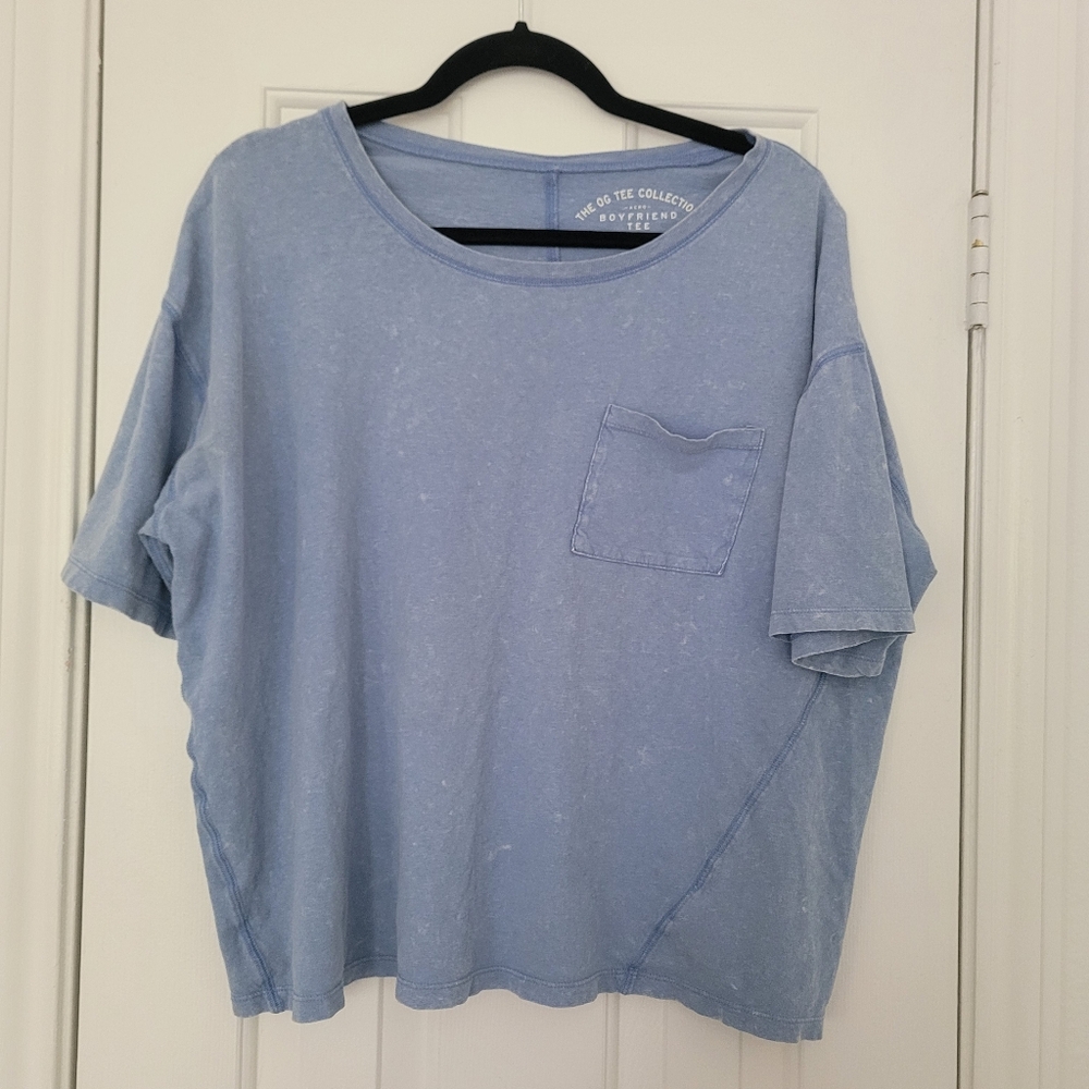 Sky blue Aeropostale OC Tee Collection Boyfriend tee size medium